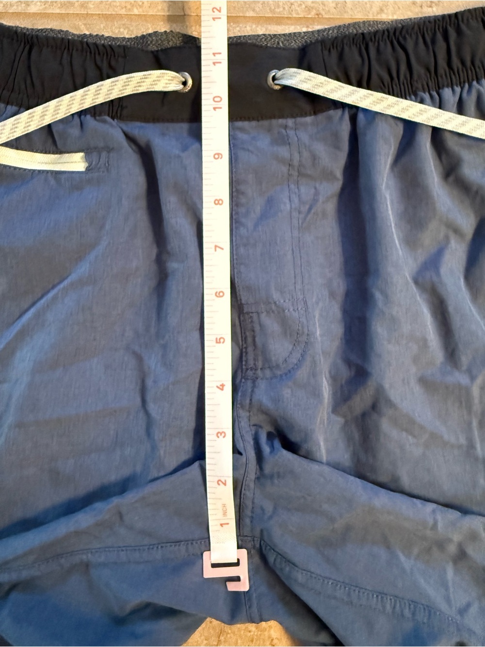 Vuori Men Azure Linen Texture Blue Unlined Drawstring Banks Shorts V330 Medium - Picture 8 of 12
